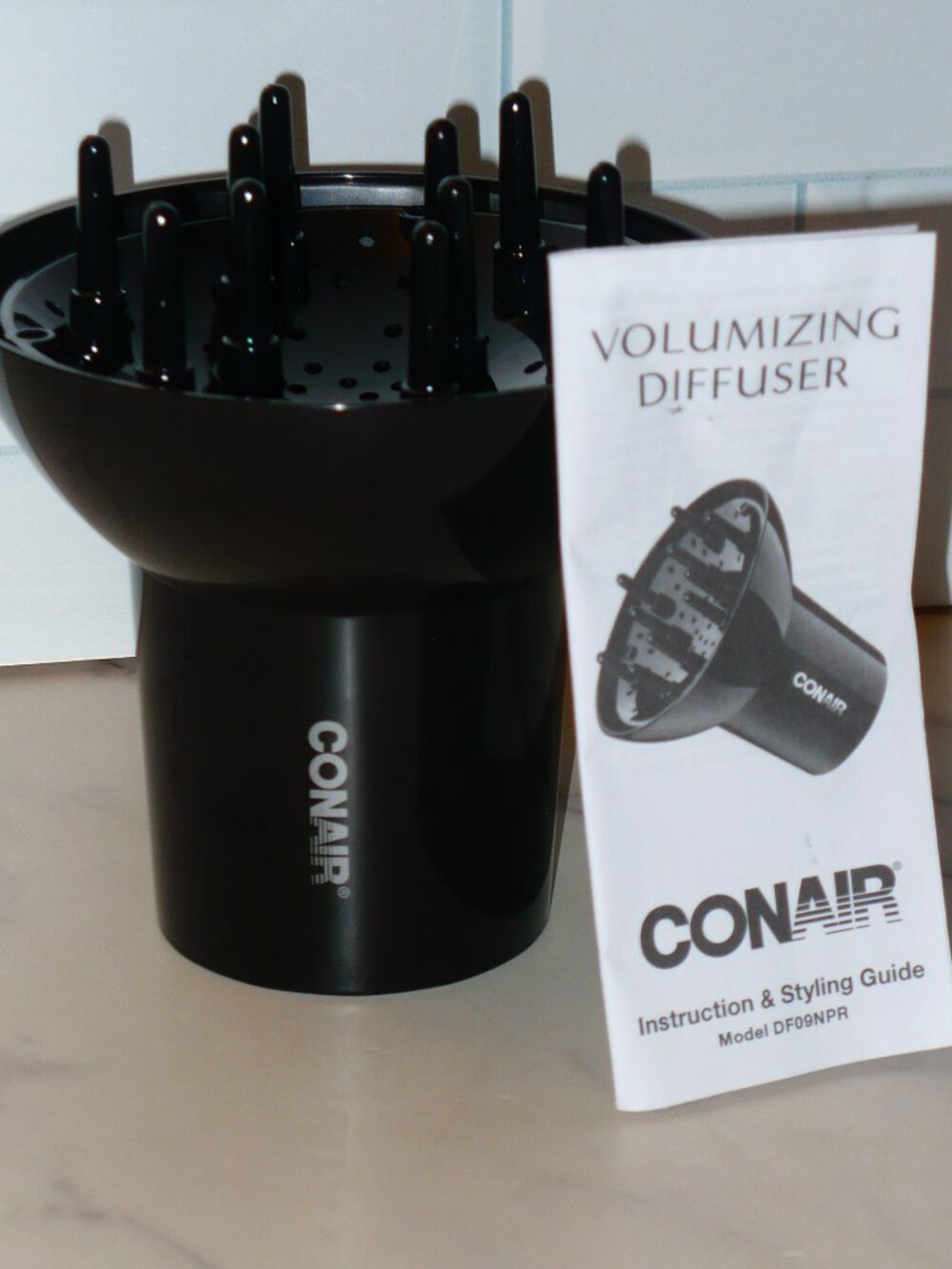 Conair Blow Dryer 1875 Volumizing Diffuser ~ Curls without Frizz ~ Hair Dryer